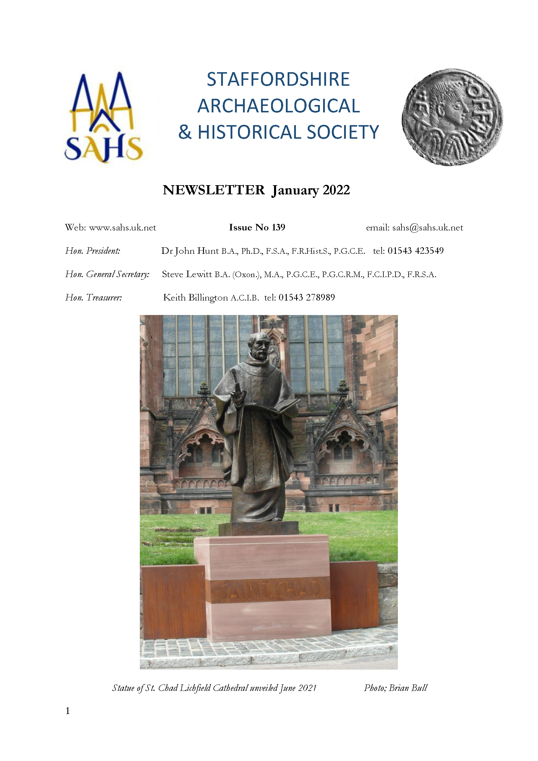 Newsletter 139 January 2022