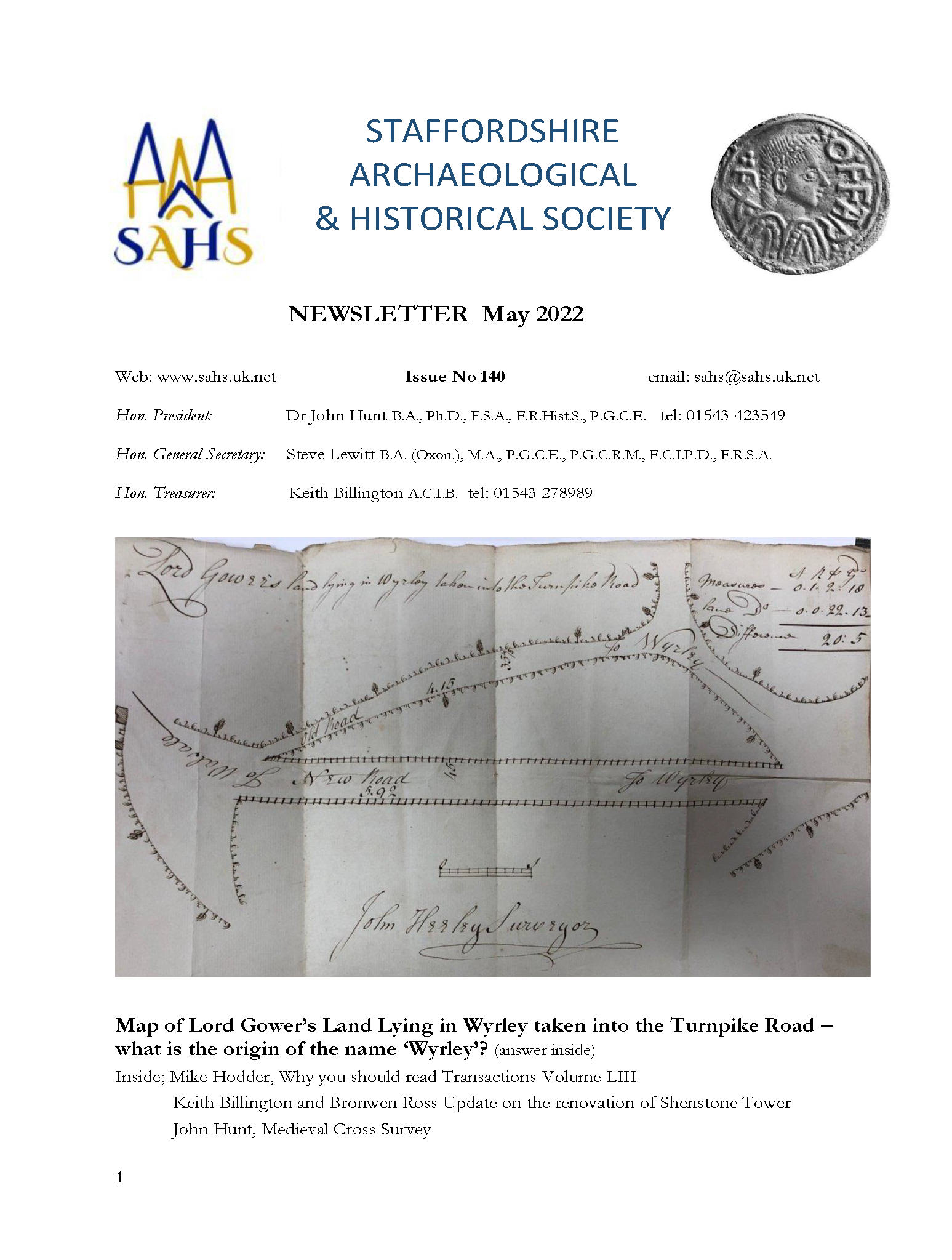 Newsletter 140 May 2022