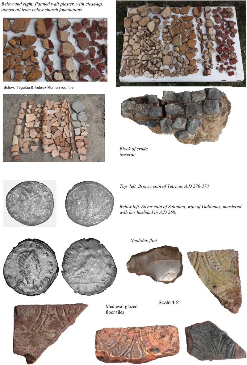 Plate 64. Artefacts from churchyard